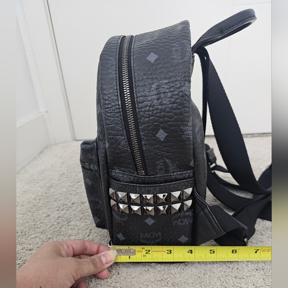 Authentic MCM Black Logo Backpack - Picture 15 of 15